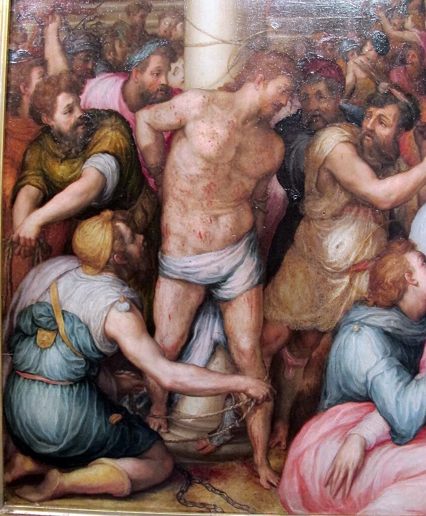 Passione di Cristo. Crocifissione - Museo civico (Prato), dettaglio 1